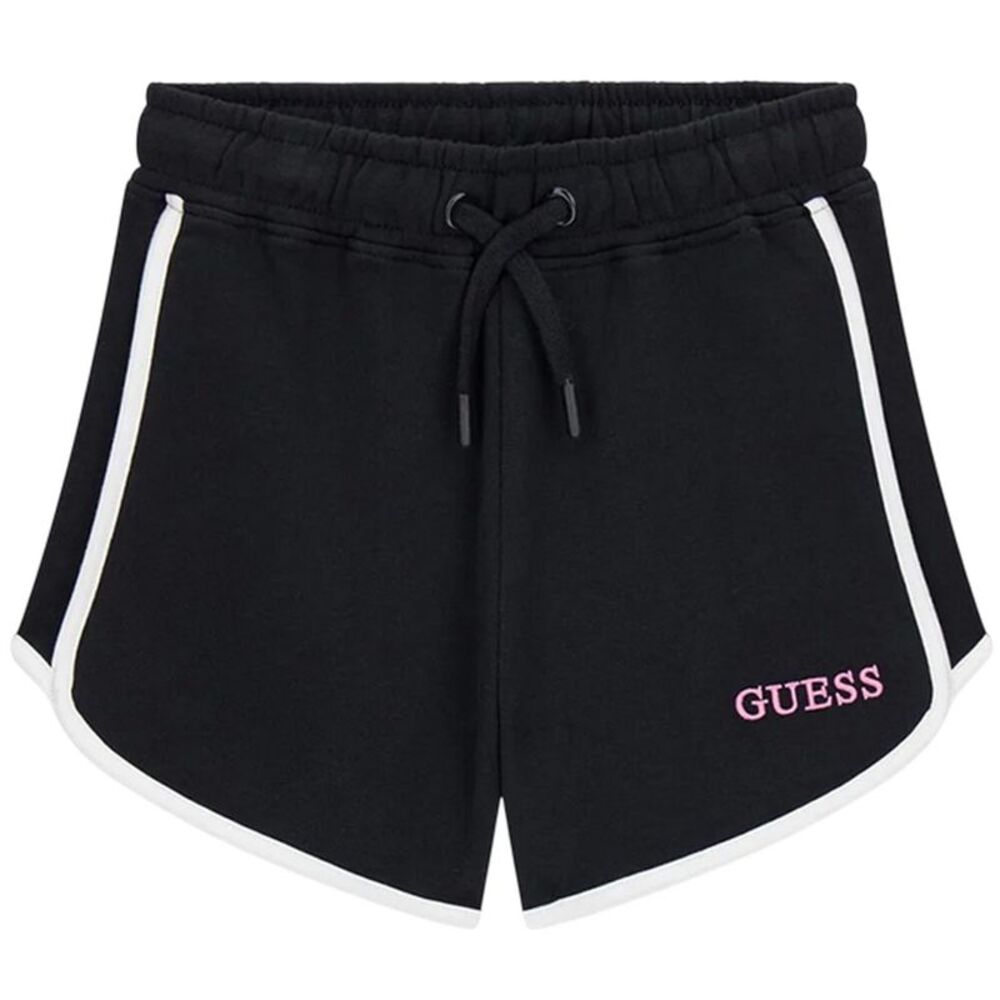 Guess Childrens/Kids Logo Sweat Shorts / Jet Black